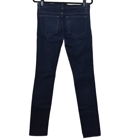 J Brand Low Rise Pencil Leg Jean Color Ink Size 25 Dark Wash Stretch - Picture 3 of 8